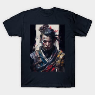 Gothic Samurai - Oil Paint T-Shirt